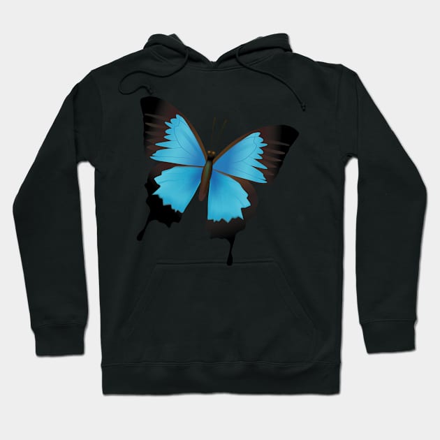 Blue Butterfly Hoodie by Pet & Nature Lovers